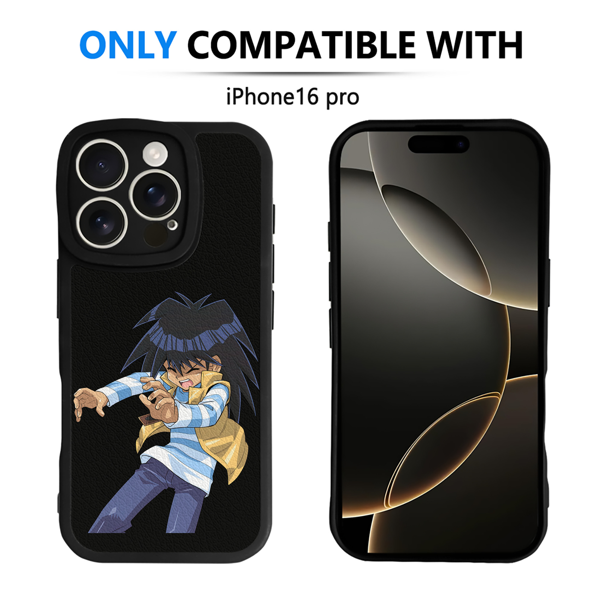 遊☆戯☆王 Yu-Gi-Oh! 【iPhone 16シリーズ対応】シリコンスマホケース（レザー調） 材質：シリコン